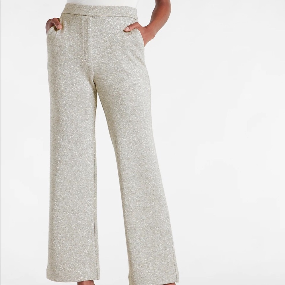 Express High-Waisted Knit Trousers